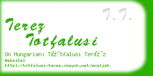 terez totfalusi business card